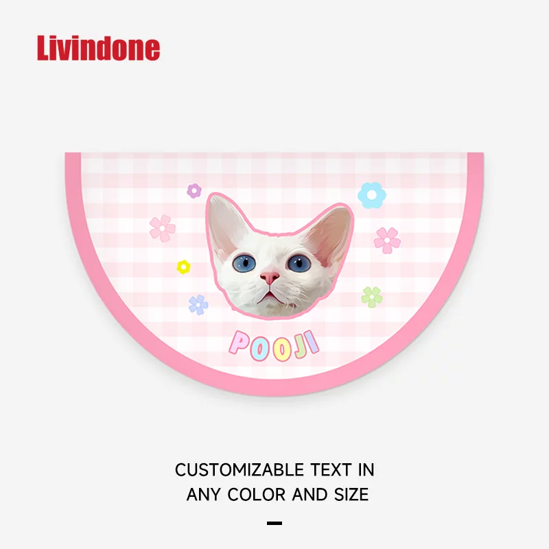 Livindone Original Design Custom Anti-slip Pet Food Mat